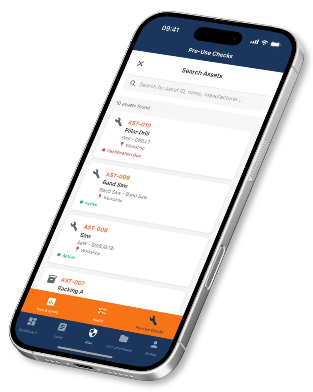 Workforce and asset management on the Safety Mate mobile app